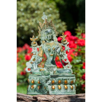 Grüne Tara aus Messing
