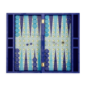 Jonathan Adler Backgammon Set "Basketweave"