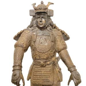 Bronzeskulptur "Japanischer Shogun"
