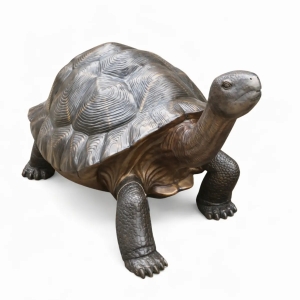 Bronzeskulptur "Riesenschildkröte"
