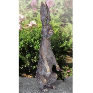 Edition Strassacker Bronzeskulptur "Aufmerksamer Hase" von Kurt Grabert - limitiert auf 99 Stück
