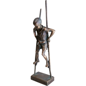 Edition Strassacker Bronzeskulptur "Stelzenläufer" von Willi Tannheimer - limitiert auf 50 Stk.