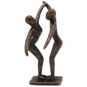 Bronzeskulptur "Tanzendes Liebespaar in Harmonie - Mini"