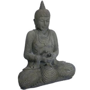Sitzender Buddha "Meditation", thailändischer Stil, 80cm
