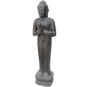 Sitzender Buddha "Erdberührung", indischer Stil, 100cm
