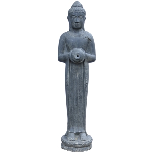 Stehender Buddha mit Gefäß als Wasserspiel