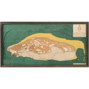 Cutting Brothers 3D-Holzkarte "Baltrum"