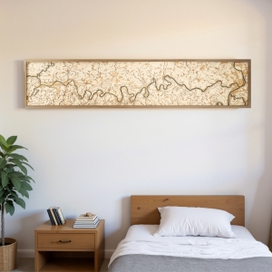 Cutting Brothers 3D-Holz-Wandkarte "Mosel"