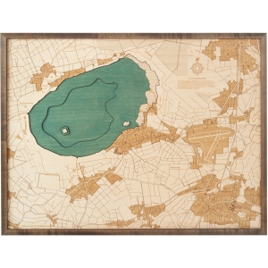 Cutting Brothers 3D-Holz-Wandkarte "Steinhuder Meer"