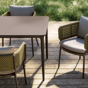 DEDON BELLMONDE Esstisch S, Black Pepper