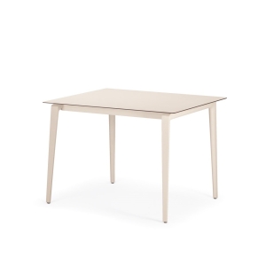 DEDON Wa Esstisch 100x100cm Tischplatte: 304 - lipari / Gestell: 306 - lipari 2.0