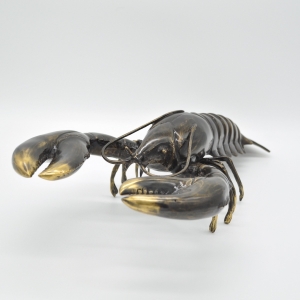 Bronzeskulptur Hummer