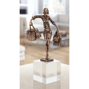 Bronzeskulptur moderne Frau