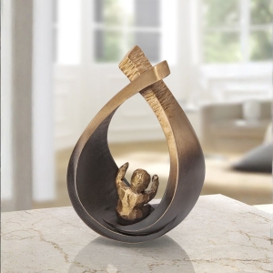 Edition Strassacker Bronzeskulptur "Geburt (1 Kind)" - limitiert