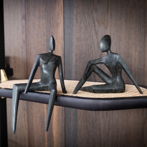 Bronzeskulpturen "Elle & Lui" von Guy Buseyne