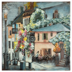 Metall - Wandbild "Café Toskana"