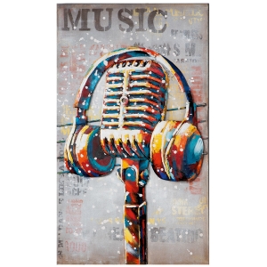 Metall - Wandbild "Music"