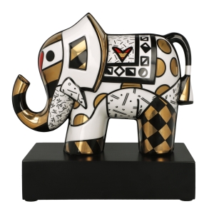 Goebel Skulptur "Golden Great India 2" von Romero Britto