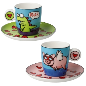 Goebel Espressotassen-Set von Ed Heck