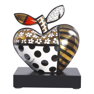 Goebel Skulptur "Golden Big Apple, klein" von Romero Britto