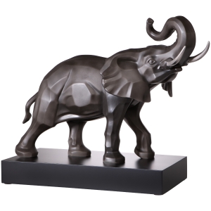 Goebel Skulptur "Anthrazit-Platin Elefant"