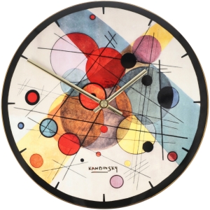 Porzellanuhr "Kreise im Kreis" von Wassily Kandinsky