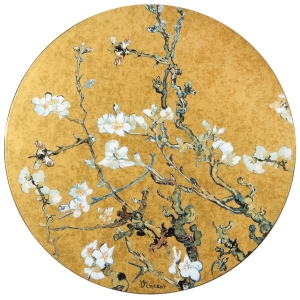 Goebel Wandbild "Mandelbaum Gold", rund, von Vincent van Gogh