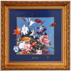 Goebel Wandbild "Sommerblumen", klein, von Jan Davidsz de Heem - limitiert