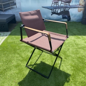 DEDON Seax Armlehnstuhl black & sail elemental dark - Ausstellungsstück