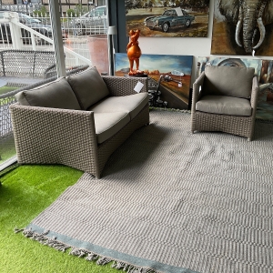 Cane-line Diamond Soft Rope Loungeset in taupe inkl. Kissen