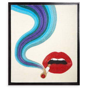 Jonathan Adler Wandbild "Smolder Beaded Art"