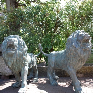 Portallöwen aus Bronze