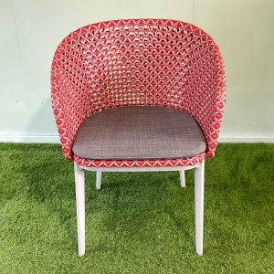 DEDON MBRACE Armlehnstuhl Aluminium in spice inkl. Sitzkissen - Ausstellungsstück