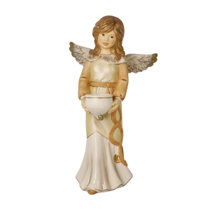 Goebel Skulptur "Engel - Im Zauber der Weihnacht", champagner