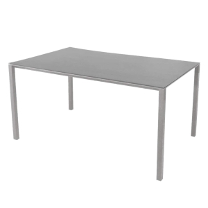 Cane-line Pure Esstisch, 150x90cm light grey/basalt
