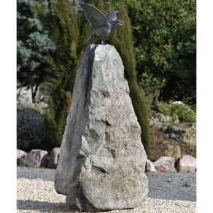 Bronzeskulptur Adler auf Granit 88576