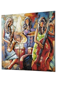 Metall - Wandbild "Sisters of Jazz" von Gilde