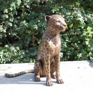 Bronzeskulptur Leopard Gepard