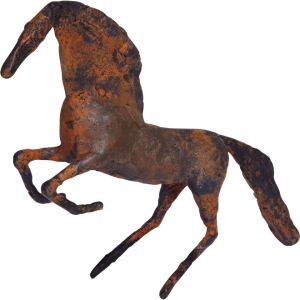 Bronzeskulptur abstrakter Hengst