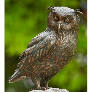 Rottenecker Bronzefigur Uhu