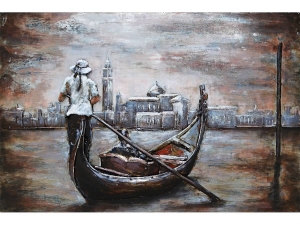 Metall - Wandbild "Venedig"
