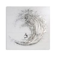 Wandbild "Surfer" Öl auf Leinwand mit Aluminium
