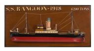 Authentic Models Wandmodell S.S. Rangoon 1918 Reise Dampfer Schittbild Holz
Tramp Steamer "Rangoon" AS300