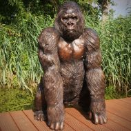 Bronzeskulptur Gorilla TITUS
