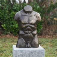 Bronzeskulptur "Männlicher Torso" groß