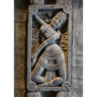 Steinrelief "Khmer Frau", 100cm