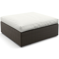 DEDON Lounge Hocker Kaffeetisch XL in java inkl. Kissen