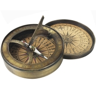Authentic Models 18th C. Kompass & Sonnenuhr Sundial & Compass Messing
C0012A