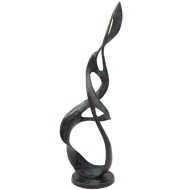 Bronzeskulptur "Die Helix-Leiter" - abstrakt
