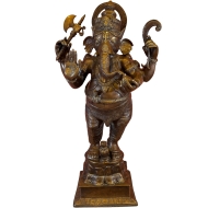 Freisteller der Bronzeskulptur "Ganesha (Stehend)"